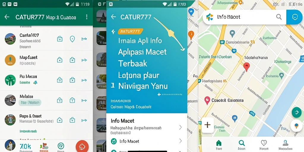 Antarmuka aplikasi Info Macet CATUR777 yang interaktif dan informatif.