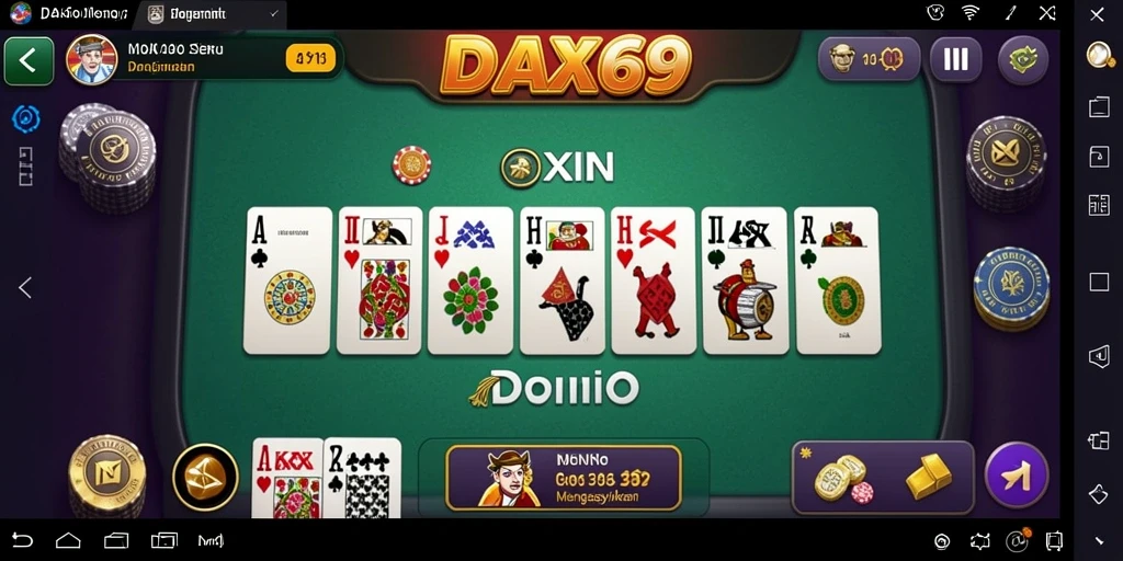 Tampilan antarmuka DAX69 yang menarik dan mudah digunakan.