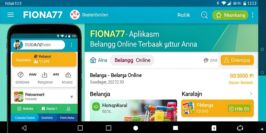 Tampilan antarmuka pengguna FIONA77 yang menarik dan intuitif.