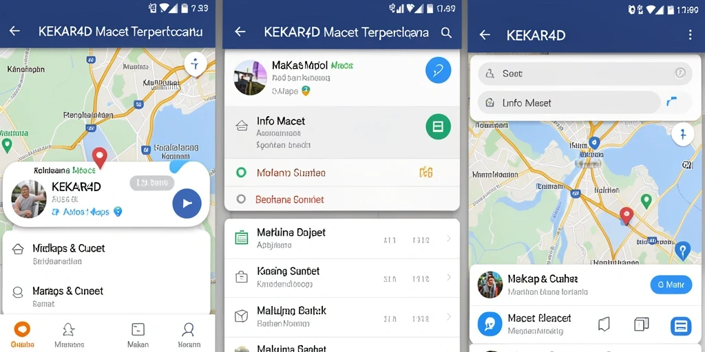 Tampilan antarmuka pengguna aplikasi KEKAR4D yang intuitif dan informatif.