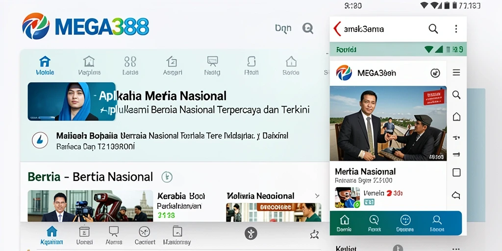 Tampilan antarmuka MEGA388 yang modern dan mudah digunakan.
