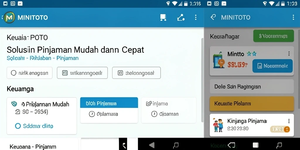 Tampilan antarmuka aplikasi MINITOTO yang user-friendly.