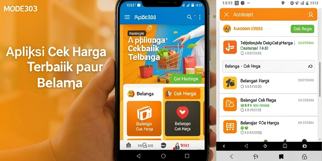 Antarmuka aplikasi MODE303 untuk cek harga yang efisien.