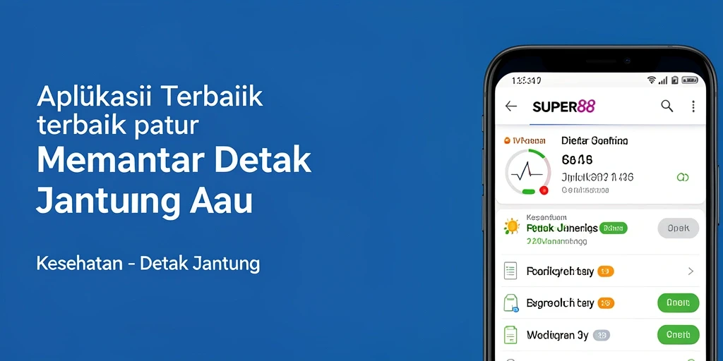 Antarmuka SUPER88 yang intuitif untuk pemantauan detak jantung.