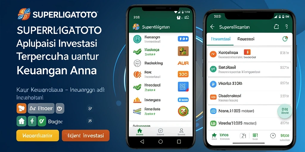 Tampilan utama aplikasi SUPERLIGATOTO dengan fitur investasi yang lengkap.